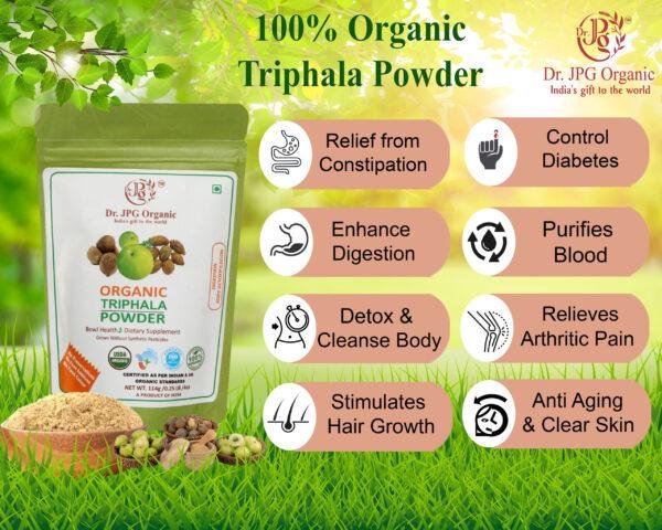 Organic Triphala Powder 228g (Pack of 2 - 114g each)