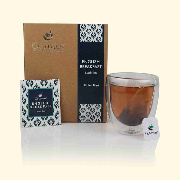Octavius English Breakfast Black Tea - 100 Enveloped Tea Bags Economy Pack 1 Octavius English Breakfast Black Tea - 100 Enveloped Tea Bags Economy Pack