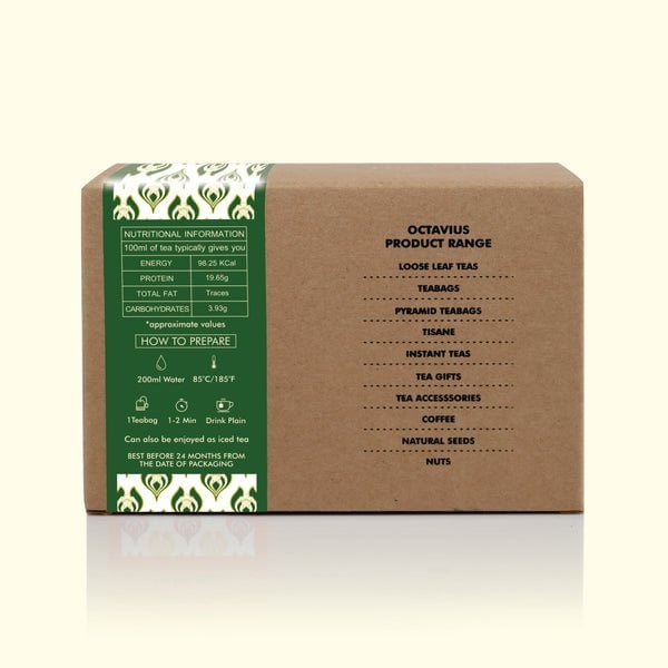 Octavius Lemon Honey Green Tea - 50 Enveloped Tea Bags 4 Octavius Lemon Honey Green Tea - 50 Enveloped Tea Bags