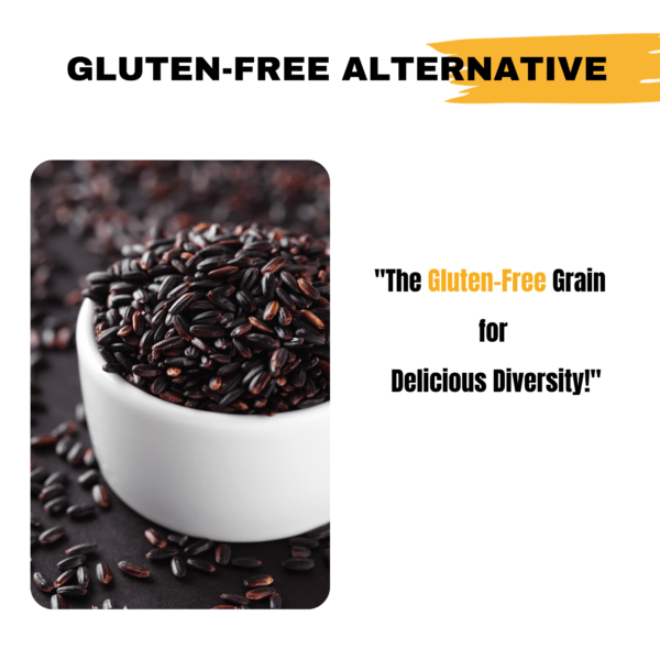 Organic Black Rice, Low GI Traditional Rice 950g