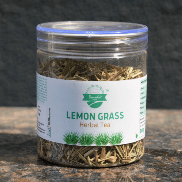 Organic Lemon Grass Herbal Tea, Essense of Lemon, 50g Jar